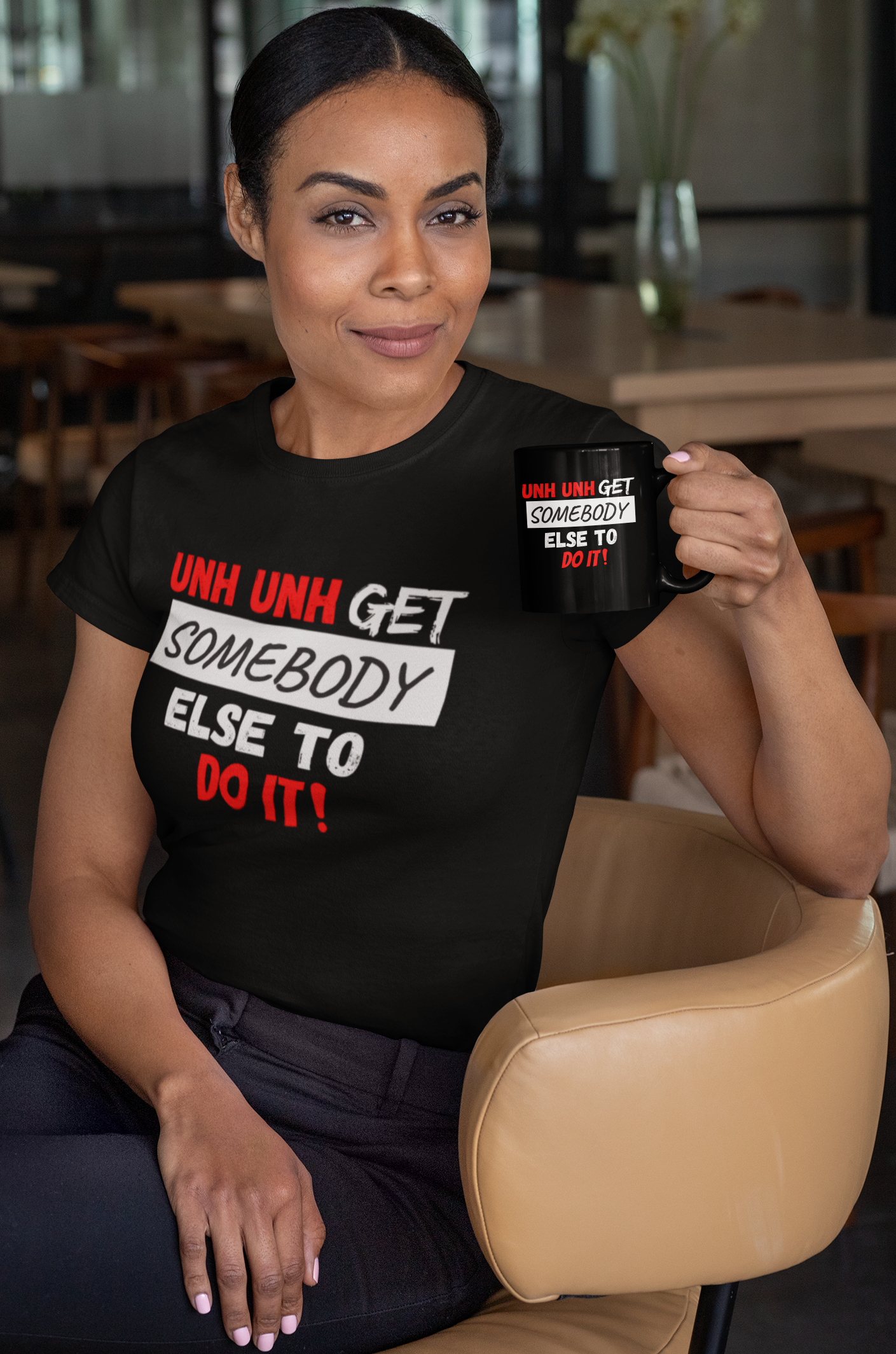 Unh Unh Get somebody Else To Do It Tee (red)